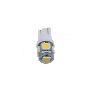 Set 2 becuri pozitie T10 5 led SMD 5050 lumina alba 24V  10714W-24V