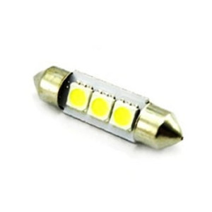 Bec sofit 3 led SMD  led-uri, 12V lumina albastra (11x39mm) (set 2 buc.) 85548B