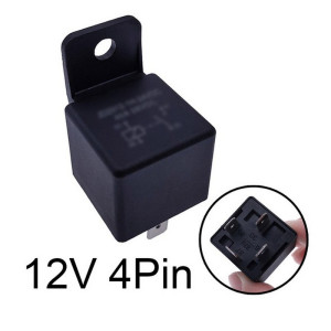 Releu 4P 12V 4 pini  cu prindere in surub  