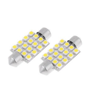 Bec sofit 16 led SMD 12V, lumina alba (11x39mm) (set 2 buc.) 85630