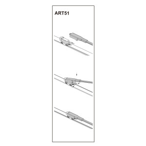 Stergator parbriz pasager CITROEN C4  11/2004-> 