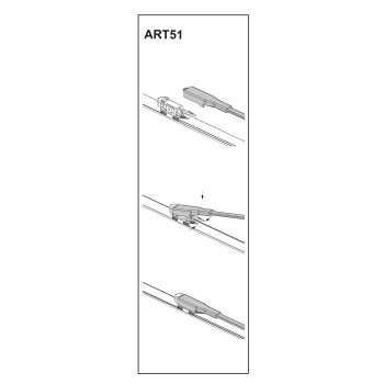 Stergator parbriz pasager CITROEN C4  11/2004-> 