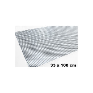 Plasa Tuning Neagra metalica  100x33cm