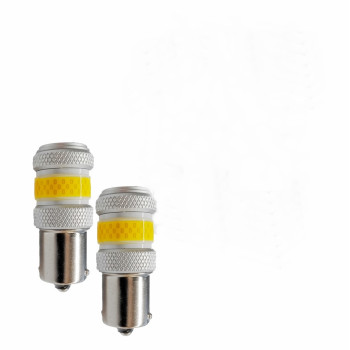 Set 2 Becuri  o faza  BAU15S PY21W T.N.  LED COB 12W PREMIUM 