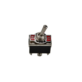 Intrerupator metal 2 faze  simplu 10A , 250V ON/OFF/ON  MIV