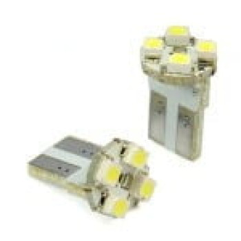 Bec pozitie 4 led T10 SMD lumina alba 12V ( set / 2 buc )  10513W