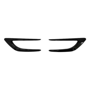 Set ornament aripa / bara , negru lucios  