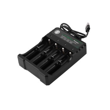 Incarcator Acumulatori 4.2V Li-Ion 18650 cu 4 Porturi la USB 