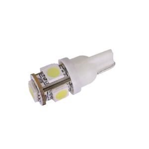 Bec auto cu LED T10 5050 cu 5 SMD ALB 12V JSUN39