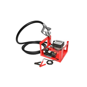 Kit pompa transfer motorina 12V, debit 40L/min cu contor, furtun aspiratie 1,5m, furtun transfer 4m si pistol Breckner Germany 