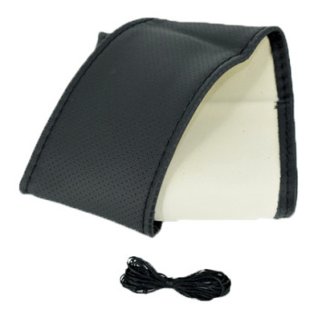 Husa volan imitatie piele  K95LUX extra lata 12.5cm marimea XXL cu ac si ata culoare negru