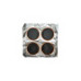 Set 4 petice vulcanizare rotunde 108mm pentru camere aer Maruni