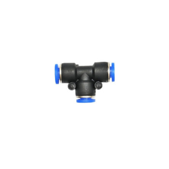 Mufa rapida T din plastic pentru furtun fi 6mm