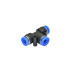 Mufa rapida T din plastic pentru furtun fi 6mm