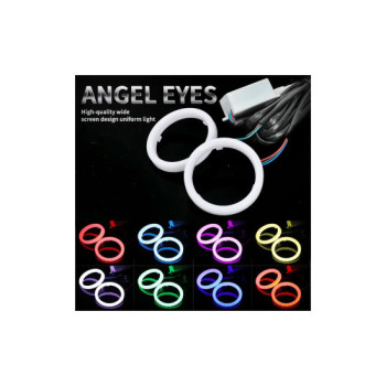Inele angel eyes led cob 12v waterproof culoare alb diametru 110mm pentru faruri auto