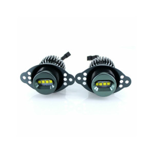 Set 2 becuri LED Marker Angel Eyes auto compatibil BMW Seria 3 E90 E91 LCI 40W alb canbus