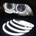Angel Eyes COTTON compatibil BMW E90 fara lupa. Lumina: alba DRL + semnalizare galbena