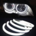 Angel Eyes COTTON compatibil BMW E90 fara lupa. Lumina: alba DRL + semnalizare galbena