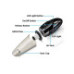 Aspirator auto portabil 12V Premium cu accesorii incluse