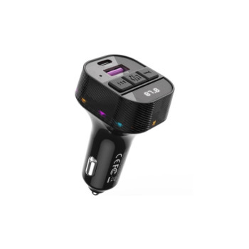 Modulator MP3 SMART cu functie handsfree auto Bluetooth V5.3 si incarcator auto USB-C PD30W + USB-A