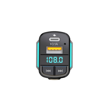 Modulator FM cu mufe de incarcare tip C, micro USB si lightening