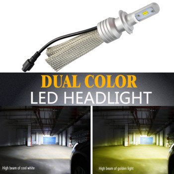Bec LED L11 culoare duala H4 - DOUA FAZE