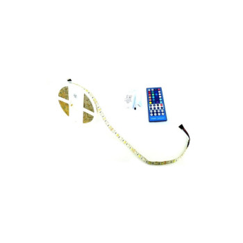 Rola banda 12V cu 1 rand LED SMD 5050 ALB si 1 rand LED SMD RGB 60led/m IP65 + telecomanda 40 taste Rola banda 12V cu 1 rand LED SMD 5050 ALB si 1 rand LED SMD RGB 60led/m IP65 + telecomanda 40 taste