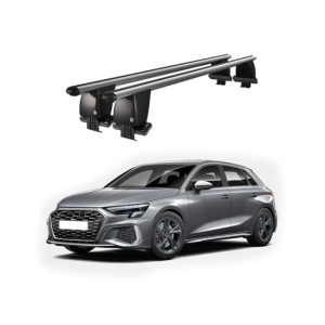 Bare transversale portbagaj auto aluminiu compatibile plafon neted Audi A3 8Y Sportback 2020-> argintii sau negre