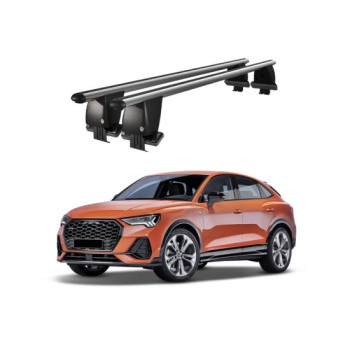 Bare transversale portbagaj auto aluminiu compatibile plafon neted Audi Q3 F3 Sportback 2019-> argintii sau negre Bare transversale portbagaj auto aluminiu compatibile plafon neted Audi Q3 F3 Sportback 2019-> argintii sau negre