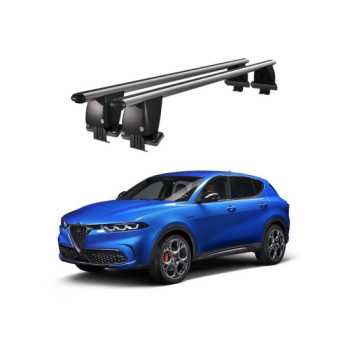 Bare transversale portbagaj auto aluminiu compatibile plafon neted Alfa Romeo Tonale 965 2022-> argintii sau negre Bare transversale portbagaj auto aluminiu compatibile plafon neted Alfa Romeo Tonale 965 2022-> argintii sau negre