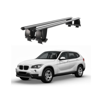 Bare transversale portbagaj auto aluminiu compatibile plafon neted BMW X1 E84 2012-2015 argintii sau negre Bare transversale portbagaj auto aluminiu compatibile plafon neted BMW X1 E84 2012-2015 argintii sau negre