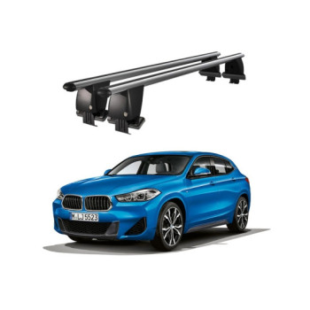 Bare transversale portbagaj auto aluminiu compatibile plafon neted BMW X2 F39 2018-> argintii sau negre Bare transversale portbagaj auto aluminiu compatibile plafon neted BMW X2 F39 2018-> argintii sau negre