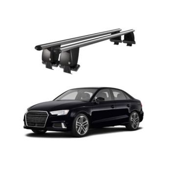 Bare transversale portbagaj auto aluminiu compatibile plafon neted Audi A3 S3 8V Sedan 2013-2019 argintii sau negre
