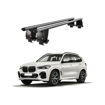 Bare transversale portbagaj auto aluminiu compatibile plafon neted BMW X5 G05 2019-> argintii sau negre Bare transversale portbagaj auto aluminiu compatibile plafon neted BMW X5 G05 2019-> argintii sau negre