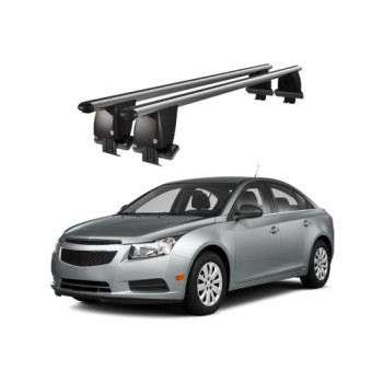 Bare transversale portbagaj auto aluminiu compatibile plafon neted Chevrolet Cruze Hatchback 2009-2016 argintii sau negre