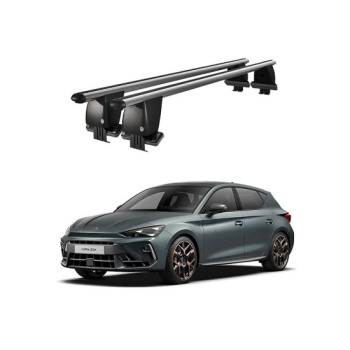 Bare transversale portbagaj auto aluminiu compatibile plafon neted Cupra Leon IV Mk4 2020-> argintii sau negre
