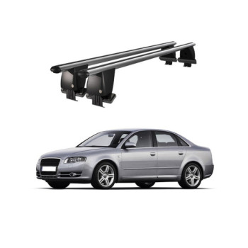 Bare transversale portbagaj auto aluminiu compatibile plafon neted Audi A4 B7 8E 8H 2004-2007 argintii sau negre Bare transversale portbagaj auto aluminiu compatibile plafon neted Audi A4 B7 8E 8H 2004-2007 argintii sau negre
