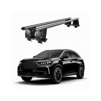 Bare transversale portbagaj auto aluminiu compatibile plafon neted DS 7 Crossback 2017-> argintii sau negre