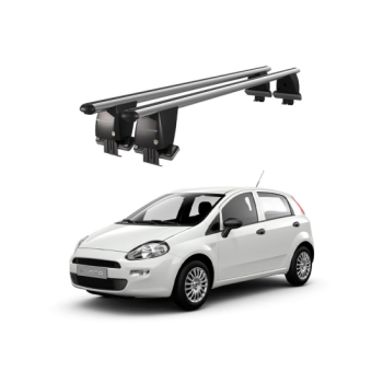 Bare transversale portbagaj auto aluminiu compatibile plafon neted Fiat Grande Punto 199 2005-2012 argintii sau negre