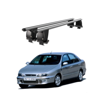 Bare transversale portbagaj auto aluminiu compatibile plafon neted Fiat Marea 1996-2003 argintii sau negre