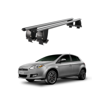 Bare transversale portbagaj auto aluminiu compatibile plafon neted Fiat Bravo 2007-2014 argintii sau negre