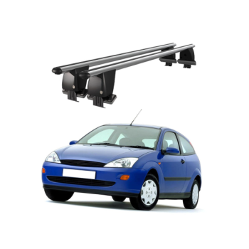 Bare transversale portbagaj auto aluminiu compatibile plafon neted Ford Focus I 1998-2005 argintii sau negre