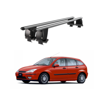 Bare transversale portbagaj auto aluminiu compatibile plafon neted Ford Focus I Combi 1998-2005 argintii sau negre Bare transversale portbagaj auto aluminiu compatibile plafon neted Ford Focus I Combi 1998-2005 argintii sau negre