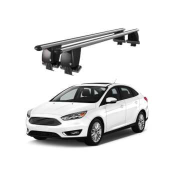 Bare transversale portbagaj auto aluminiu compatibile plafon neted Ford Focus III 2011-2018 argintii sau negre Bare transversale portbagaj auto aluminiu compatibile plafon neted Ford Focus III 2011-2018 argintii sau negre