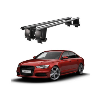 Bare transversale portbagaj auto aluminiu compatibile plafon neted Audi A6 4A C8 2018-> argintii sau negre Bare transversale portbagaj auto aluminiu compatibile plafon neted Audi A6 4A C8 2018-> argintii sau negre