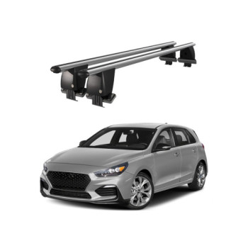Bare transversale portbagaj auto aluminiu compatibile plafon neted Hyundai Elantra GT PD 2017-> argintii sau negre Bare transversale portbagaj auto aluminiu compatibile plafon neted Hyundai Elantra GT PD 2017-> argintii sau negre