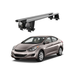 Bare transversale portbagaj auto aluminiu compatibile plafon neted Hyundai Elantra UD 2011-2015 argintii sau negre