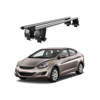 Bare transversale portbagaj auto aluminiu compatibile plafon neted Hyundai Elantra UD 2011-2015 argintii sau negre