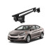 Bare transversale portbagaj auto aluminiu compatibile plafon neted Hyundai Elantra UD 2011-2015 argintii sau negre