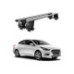 Bare transversale portbagaj auto aluminiu compatibile plafon neted Hyundai Accent V HC Hatchback 2017-> argintii sau negre